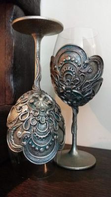  Antique and Vintage Hand Painted Glass Ideas