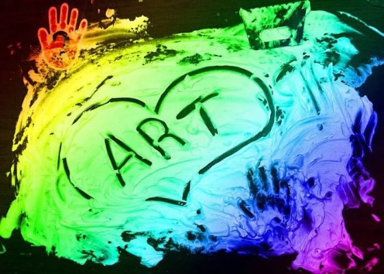 Apply shaving cream to a sturdy surface