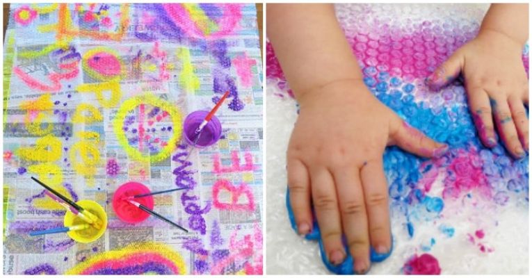 Bubble Wrap Paint Fiesta