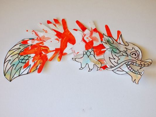 Chinese New Year Dragon Puppets