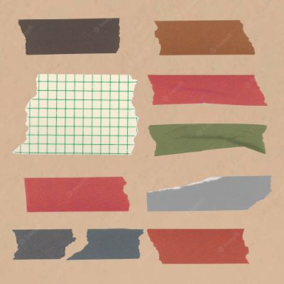 Combine different patterns and colors of tape