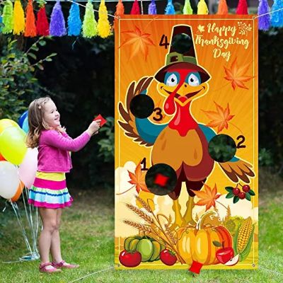 Create a turkey-shaped target using a cardboard