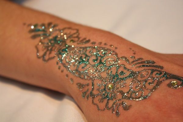 Glittery Gratitude Body Art