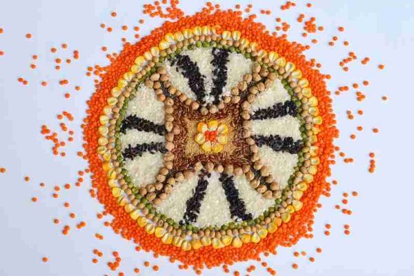 Grain Mandala Art