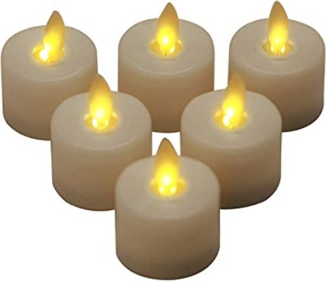  Insert LED Tea Lights or String Lights 