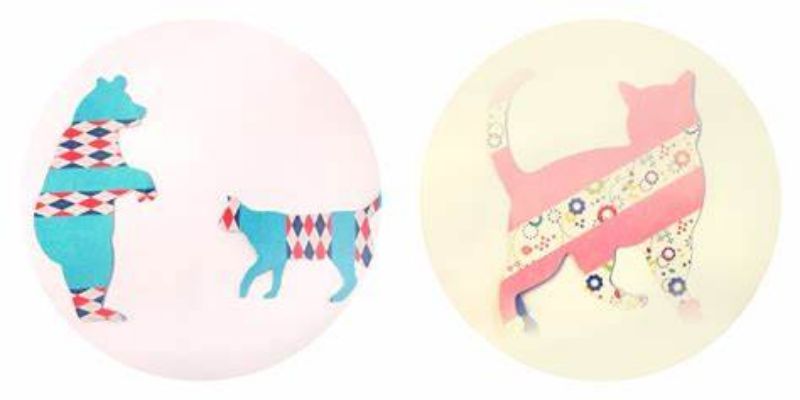 Masking Tape Animal Silhouettes