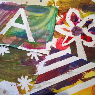 Masking Tape Art Ideas For Kids