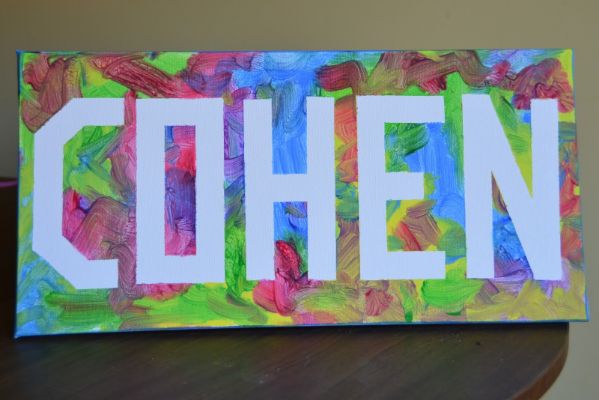 Masking Tape Name Art