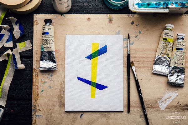 Masking Tape Texture Canvas