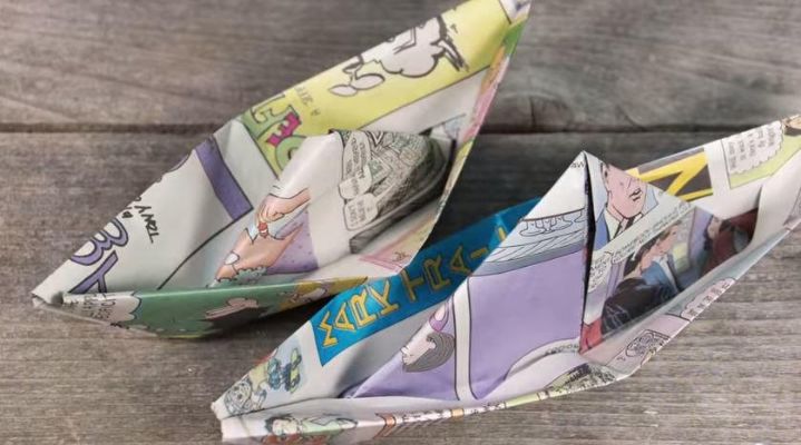Newspaper Sailboat