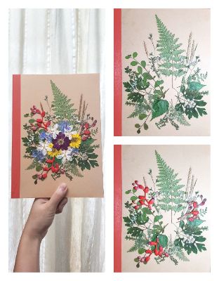 Pressed Flower Book Covers