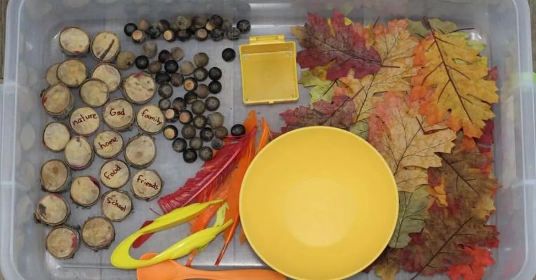 Pumpkin Sensory Bin