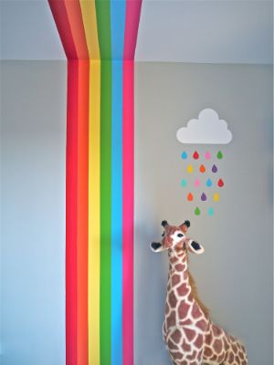Rainbow Tape Wall