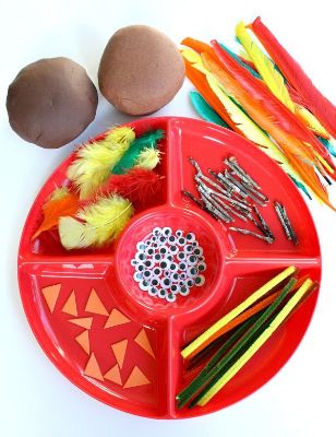 Sensory Thanksgiving Playdough
