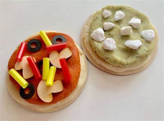 Shaving Cream Playdough Pizzas