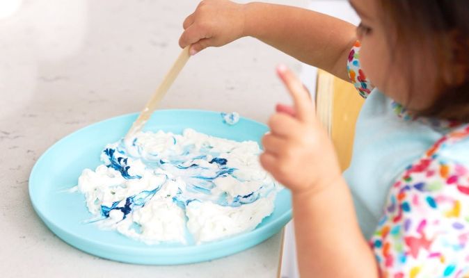 Shaving Cream Sensory Clean-Up