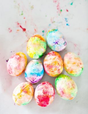Shaving Cream Sensory Eggs