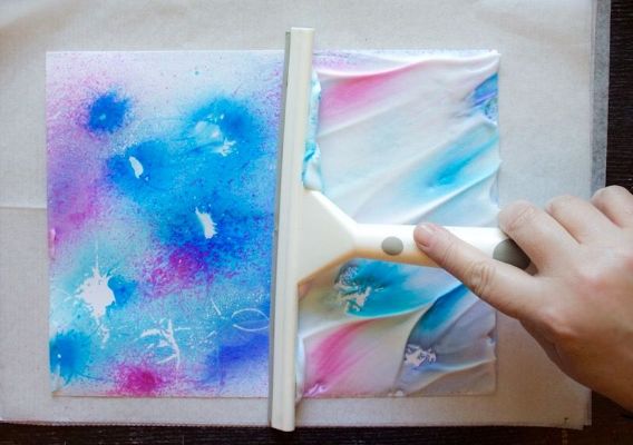 Shaving Cream Texture Collage