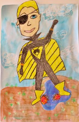 Superhero Self-Portrait