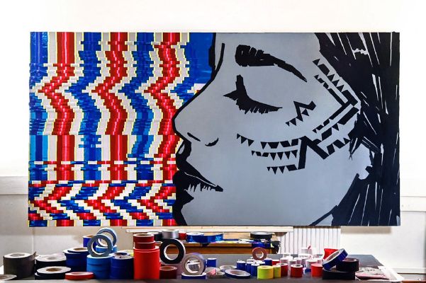 Tape Abstract Portraits