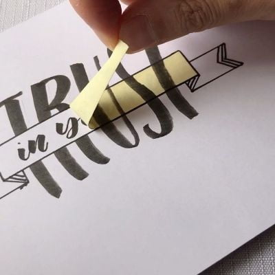 Tape Calligraphy Art