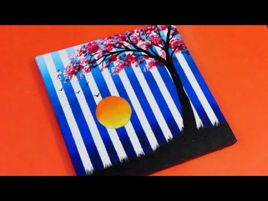 Tape Landscape Canvas