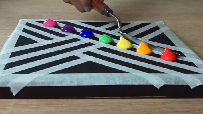 Tape Rainbow Art