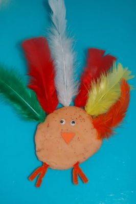 Thanksgiving Play Dough Turkeys