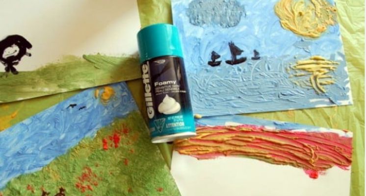 having Cream Mosaic Art