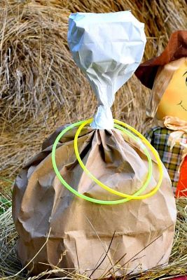 using a cardboard cutout 