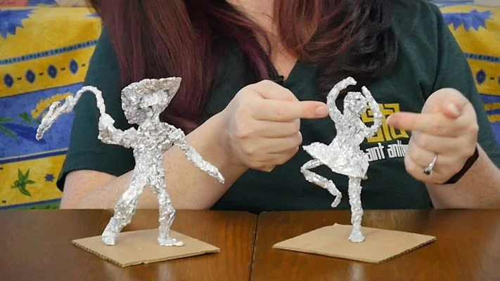 Foil Origami Miniature Figures