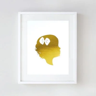 Foil Silhouette Portraits