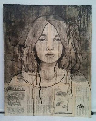 Ink Self-Portrait