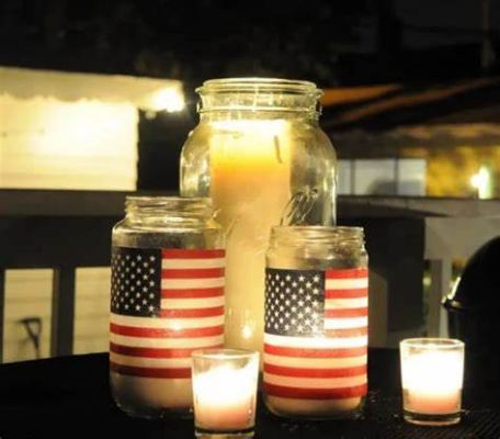 Mason Jar Flag Lantern