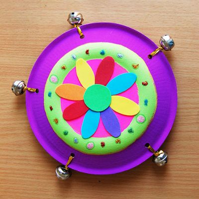Paper Plate Tambourine