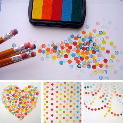 Pencil Eraser Stamps