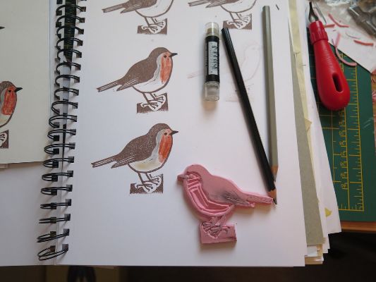 Round-Robin Stamp Art