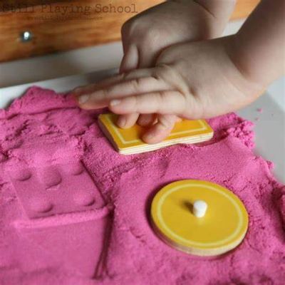Stamp Art In Sensory Play