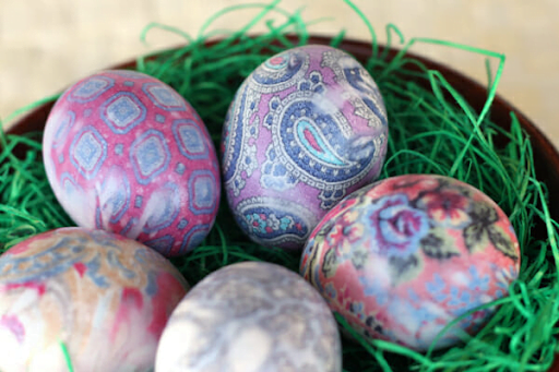 Silk Tie-Dyed Eggs