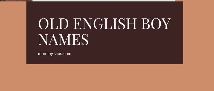 Old English Boy Names